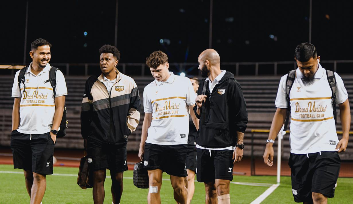 Manajemen Dewa United juga menargetkan menjadi juara pada turnamen kali ini. Namun, Hugo Gomes dkk harus fokus dan meraih kemenangan dahulu lawan Manila Diggers. (Dok. Dewa United)