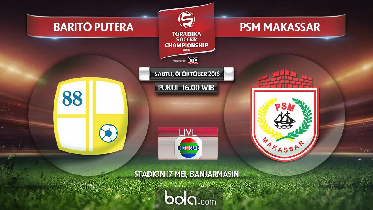 Barito Putera vs PSM Makassar