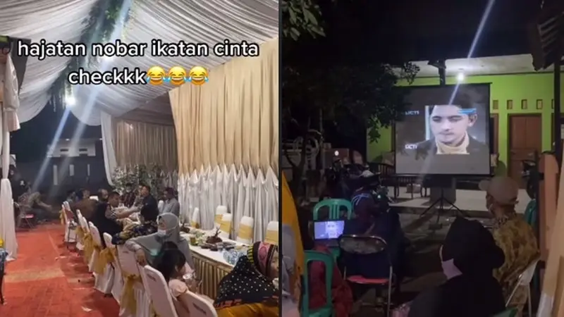 Viral Gelar Hajatan Sambil Nonton Sinetron Bareng, Bikin Warganet Ngakak