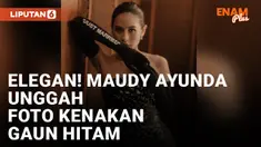 Maudy Ayunda Pakai Gaun Hitam