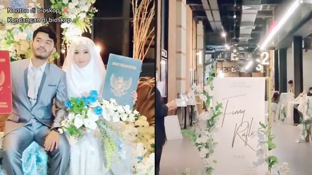 Viral Pasangan Gelar Pernikahan di Bioskop, Unik dan Antimainstream