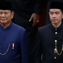 Pelantikan Presiden Prabowo Subianto dan Wapres Gibran Rakabuming Raka, Minggu (20/10/2024). (tangkapan layar Youtube MPR RI)