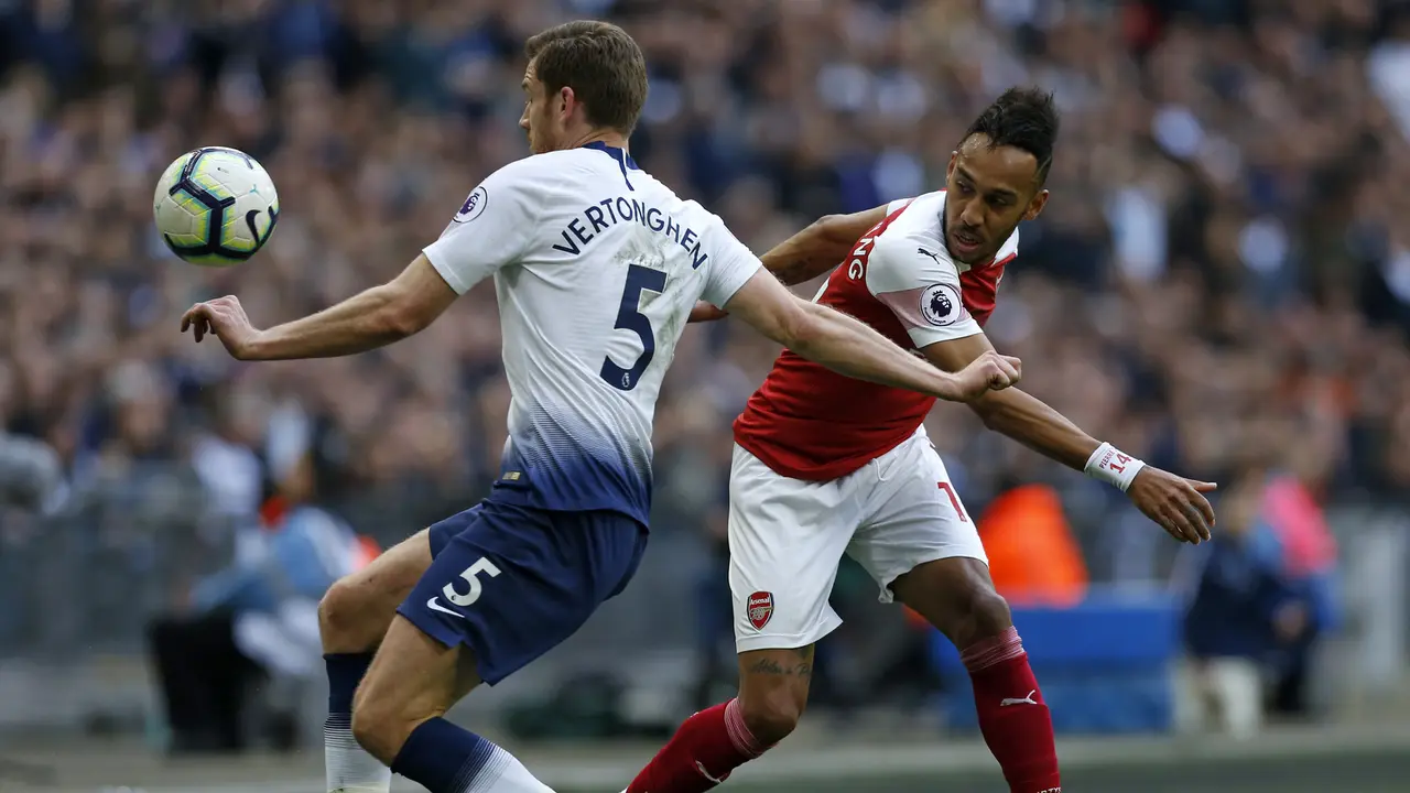 FOTO: Bermain di Wembley, Arsenal Tahan Imbang Tottenham