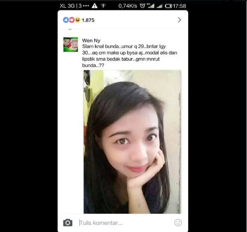 Heboh Puspa Dewi, Ini Postingan Kocak Netizen Soal Awet Muda. (Foto: Facebook: Ika Atria Melinda)