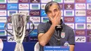 Vahid Shamsaei juga sangat menghormati pelatih Indonesia, dan fokus untuk bermain fair play. Tampak dalam foto, pelatih Timnas Futsal Iran, Vahid Shamsaei, saat memberi keterangan terkait laga final Piala Asia 2026 di Indonesia Arena, Kompleks Gelora Bung Karno, Senayan, Jakarta, Jumat (6/2/2026). (Bola.com/M Iqbal Ichsan)