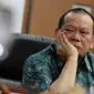 Ketua Umum PSSI La Nyalla Mattalitti saat menghadiri pertemuan di kantor Komnas HAM, Jakarta, Kamis (13/8/2015). Pertemuan tersebut terkait pembekuan PSSI oleh Kemenpora. (Liputan6.com/Helmi Afandi)