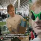 Ed Sheeran di Pasar Santa. (Instagram/ teddysphotos)