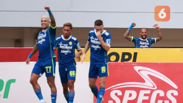 Foto: David da Silva Cetak Gol Tunggal ke Gawang Borneo FC, Persib Belum Terkalahkan Bersama Luis Milla di BRI Liga 1