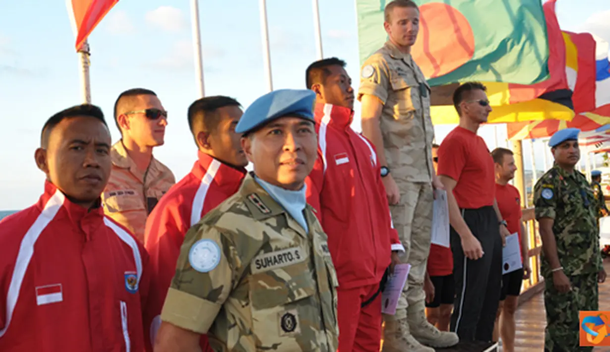 Citizen6, Lebanon: Pertandingan renang diikuti oleh sembilan tim perenang dari Kontingen Negara yang tergabung dalam misi perdamaian UNIFIL antara lain,  Italia,  Austria, Spanyol, Indonesia, India, Belgia, Srilanka, Ghana dan Korea. (Pengirim: Badarudin 
