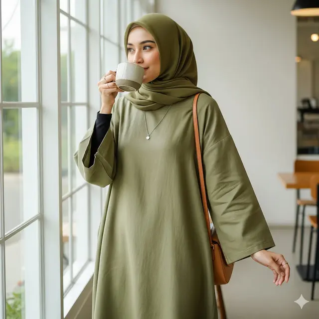 Midi Dress Linen Oversized Loose Fit