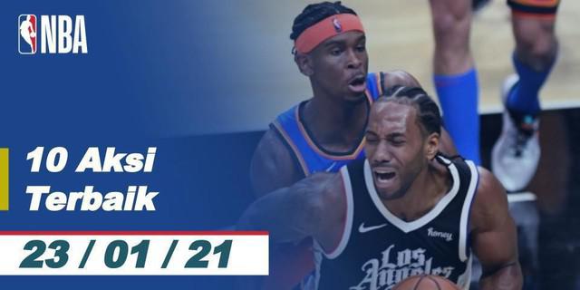 VIDEO: 10 Aksi Terbaik NBA 23 Januari 2021, Slam Dunk Keren Jarrett Allen