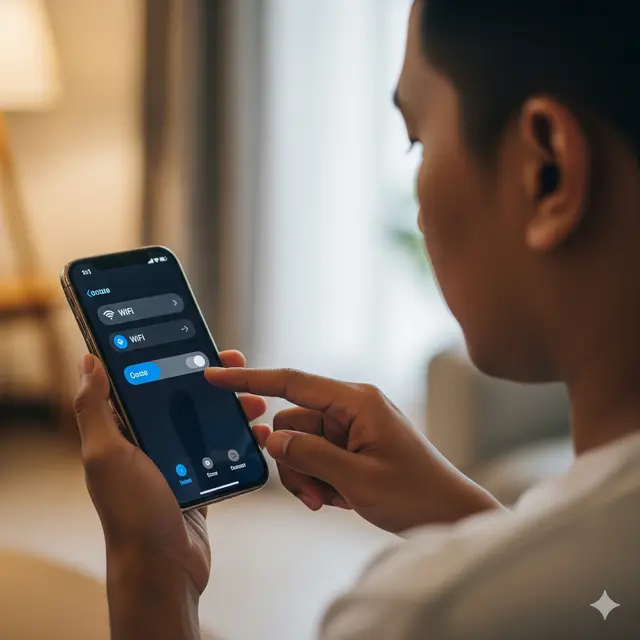 Cara Mematikan WiFi di iPhone dengan Mudah (Foto: Gemini AI)