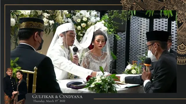 7 Momen Akad Nikah Cyndyana Lorens Adik Kriss Hatta, Kental Nuansa Adat Jawa