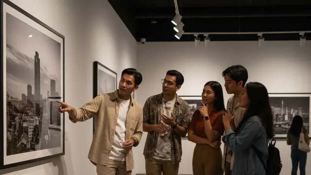 Prompt AI Edit Foto Sedang di Museum