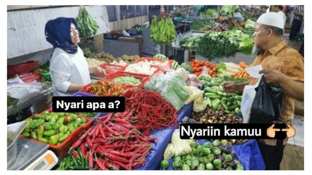 6 Meme Tanya Jawab di Pasar Ini Kelewat Absurd, Bikin Ngakak