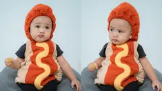 Lucunya Rayyanza kerap diunggah oleh Raffi Ahmad dan Nagita Slavina di Instagram. Rayyanza kerap didandani dengan kostum unik seperti yang terbaru ia memakai kostum hot dog. Rayyanza cosplay hot dog ini bikin warganet kian merasa gemas. (Liputan6.com/IG/raffinagita1717)
