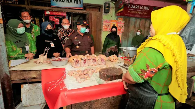 Tim Pengedali Inflasi Daerah (TPID) Kota Probolinggo Sidak ke sejumlah pasar tradisional untuk cek harga sembako pasca naiknya harga BBM (Istimewa)