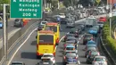 Jalan  tol dalam kota di waktu pagi (Liputan6.com/Miftahul Hayat)
