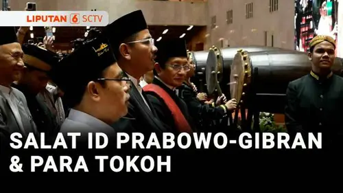  Presiden Prabowo dan Wapres Gibran Salat Id di Masjid Istiqlal Jakarta