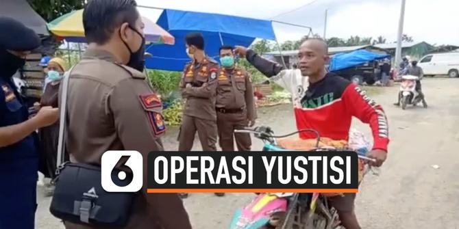 VIDEO: Operasi Yustisi Penegakan Protokol Kesehatan Ribut dengan Warga
