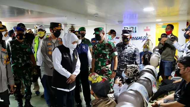Pastikan Kelancaran Arus Balik, Forkopimda Jatim Pantau Arus Balik di Pelabuhan Ketapang Banyuwangi