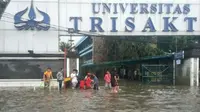Kampus Trisakti Kebanjiran, Aktivitas Perkuliahan Tetap Berjalan