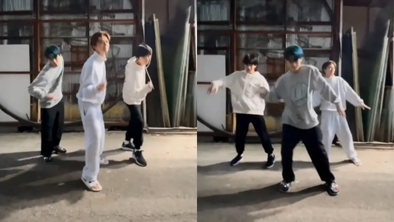 Tampilan Personel NCT Dream Saat Joget TikTok Mendung Tanpo Udan