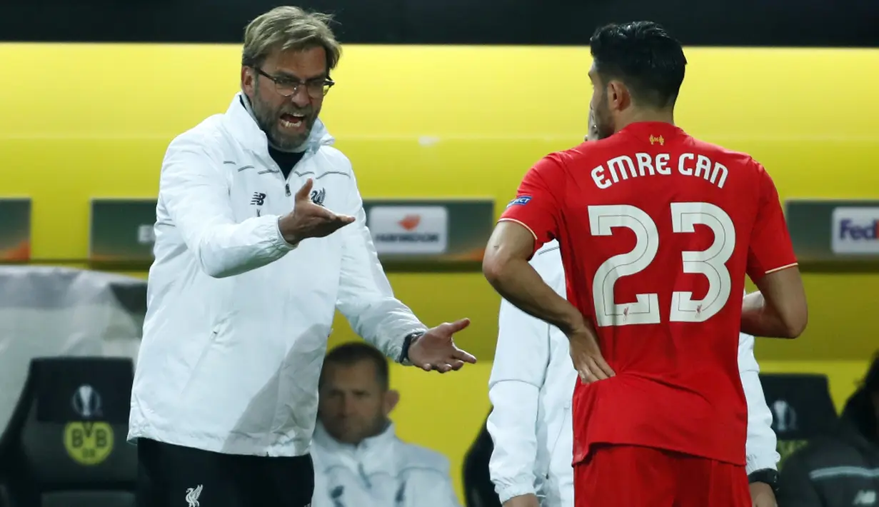 Sejak Jurgen Klopp menangani Liverpool, Emre Can menjadi pilihan utama di lini tengah Liverpool. Kesempatan bermain pun semakin banyak. Tak heran bila Liverpool bisa melaju ke final Liga Europa musim ini. (AFP/Odd Andersen)