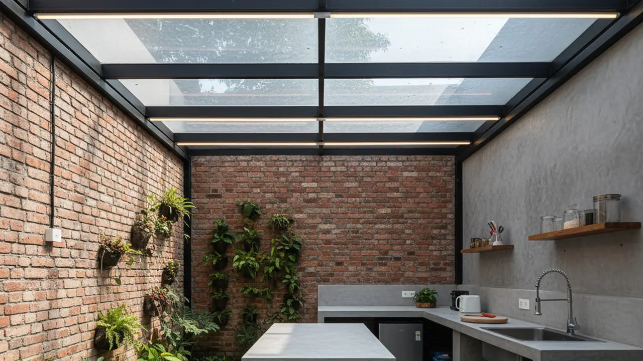 Model Dapur Belakang Rumah. Gemini