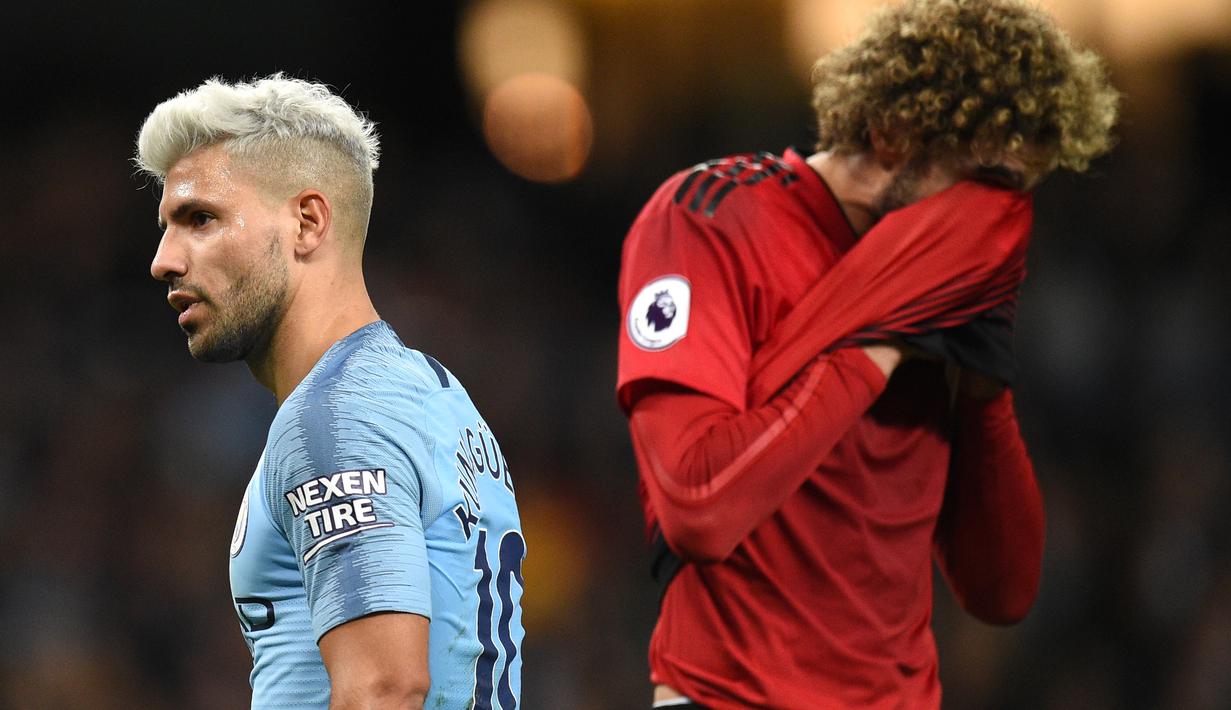 5. Sergio Aguero (Manchester City) - 8 Gol. (AFP/Oli Scarff)