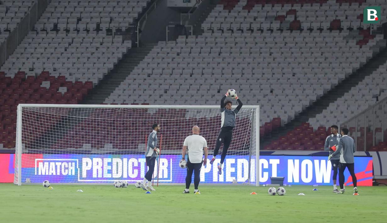 Timnas Arab Saudi datang dengan kepercayaan diri tinggi setelah sukses menahan imbang Australia di laga sebelumnya. Sementara itu, Indonesia baru saja kalah dari Jepang dengan skor telak 0-4. (Bola.com/M Iqbal Ichsan)