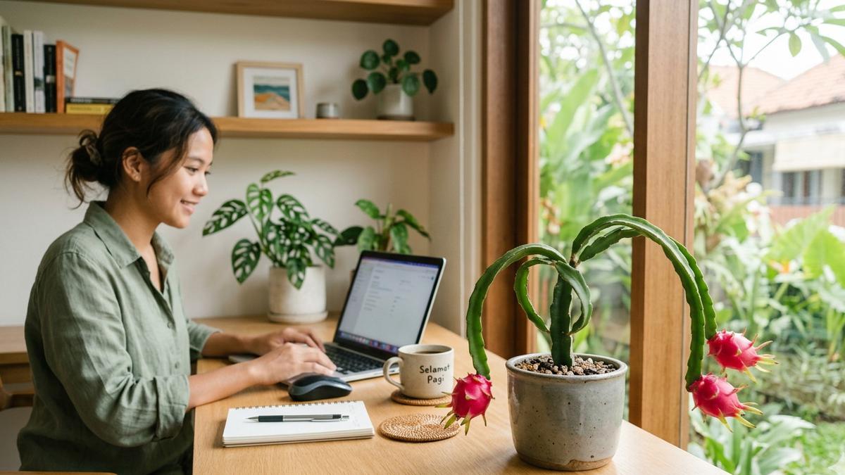 7 Tanaman Buah Dalam Pot Kecil Untuk Meja Kerja Biar Lebih Fresh, Cara Estetik Lepas Penat di Kantor