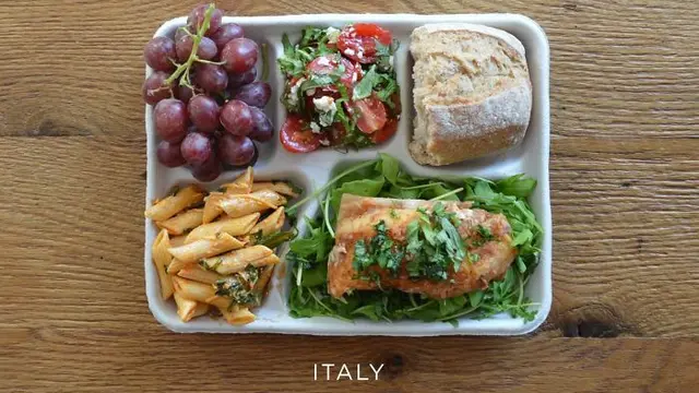 bekal sekolah di seluruh dunia (foto: boredpanda)