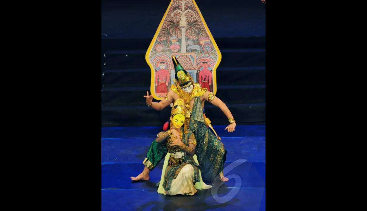 Cerita Ramayana yang dikemas dalam pertunjukan wayang orang tersebut mengandung filosofi tentang perjuangan hidup, Jakarta, Jumat (7/11/2014)(Liputan6.com/Andrian M Tunay)