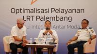 Ngobras (Ngobrol Bareng Media dan Komunitas) dengan tema “Optimalisasi Pelayanan LRT Palembang Melalui Integrasi Antar-Moda” di Wyndham Hotel Palembang pada tanggal 6 Desember 2023.
