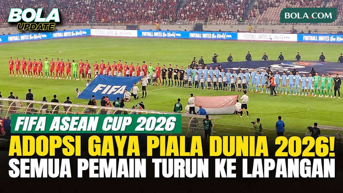 Tiru Konsep Piala Dunia 2026, Seluruh Pemain Nyanyikan Lagu Kebangsaan di Lapangan