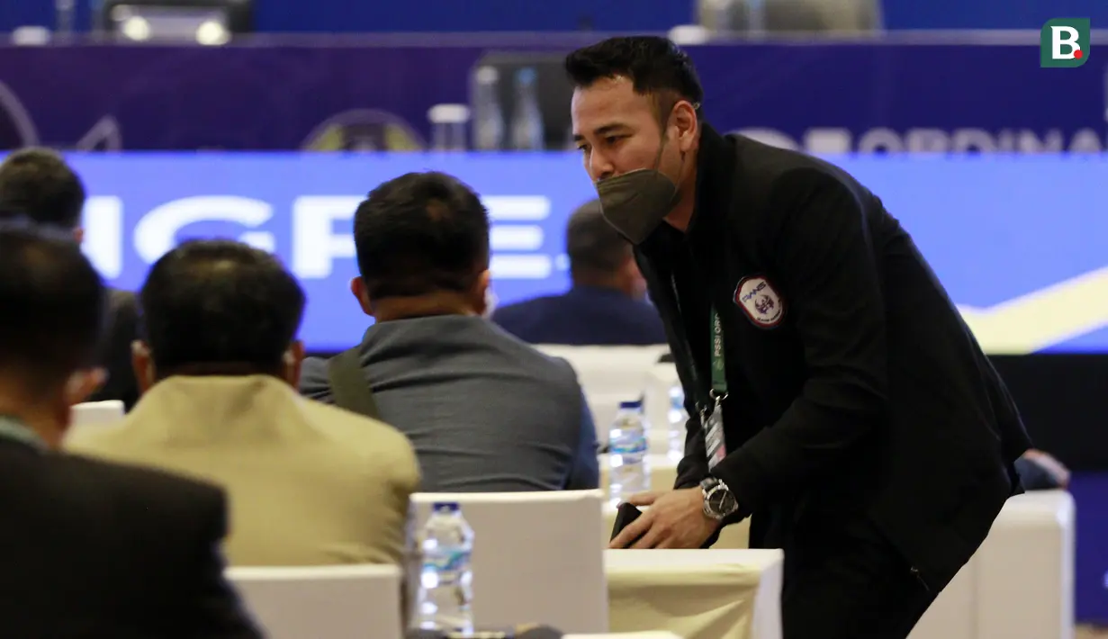 Kongres ini juga menjadi debut buat Raffi Ahmad dan Kaesang Pangarep. Seperti diketahui, keduanya merupakan pemilik klub Liga 2 yang akan berlaga pada musim ini. (Foto: Bola.com/M Iqbal Ichsan)