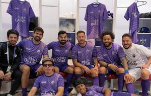 Atta Halilintar Bersama Pesepak Bola dan Youtuber Dunia (Sumber: Instagram/attahalilintar)