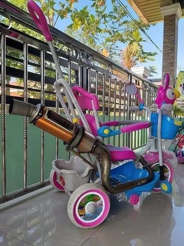 6 Modifikasi Sepeda Anak Kecil Ini Nyeleneh Banget, Bikin Heran