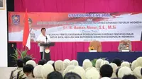 Menteri Pendayagunaan Aparatur Negara dan Reformasi Birokrasi Asman Abnur menjadi pembicara dalam acara Studium Generale di Kampus IPDN.