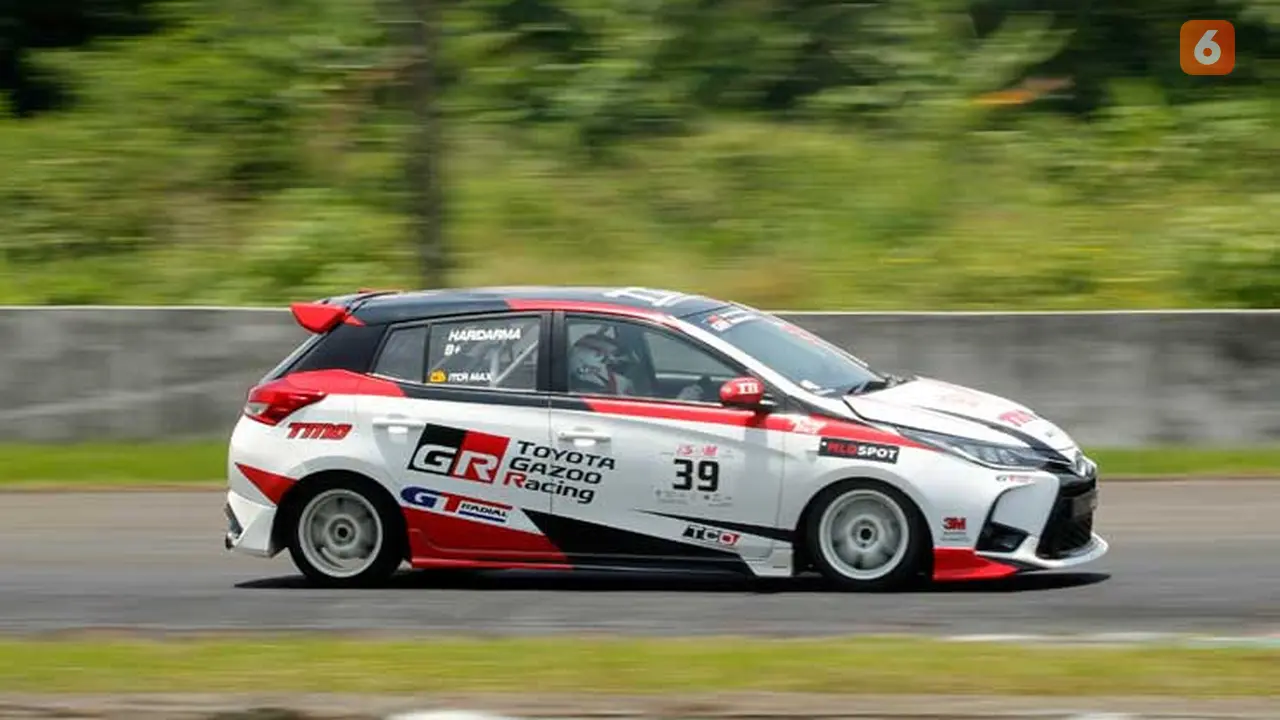 Mobil balap Toyota Yaris sudah menggunakan data logger (Fahmi/Liputan6)