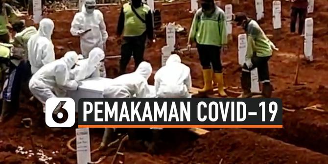 VIDEO: Lahan Khusus Pemakaman Covid-19 di Pondok Ranggon Kian Menipis
