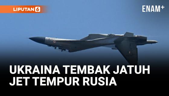 VIDEO: Pertama di Dunia, Ukraina Berhasil Tembak Jatuh Jet Tempur Rusia dengan Drone Laut