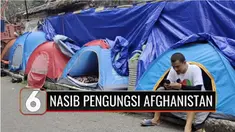 Sebanyak 20 pengungsi asal Afghanistan kembali menempati trotoar di Jalan Kebon Sirih, Jakarta Pusat. Mereka berharap bisa diterbangkan ke negara lain, dan mendapatkan kehidupan yang lebih layak.