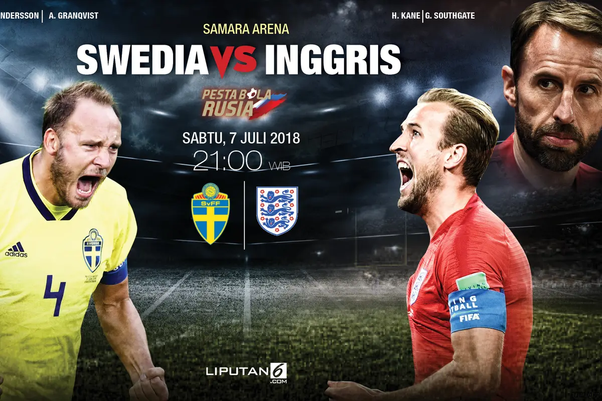 Piala Dunia 2018: Prediksi Swedia Vs Inggris