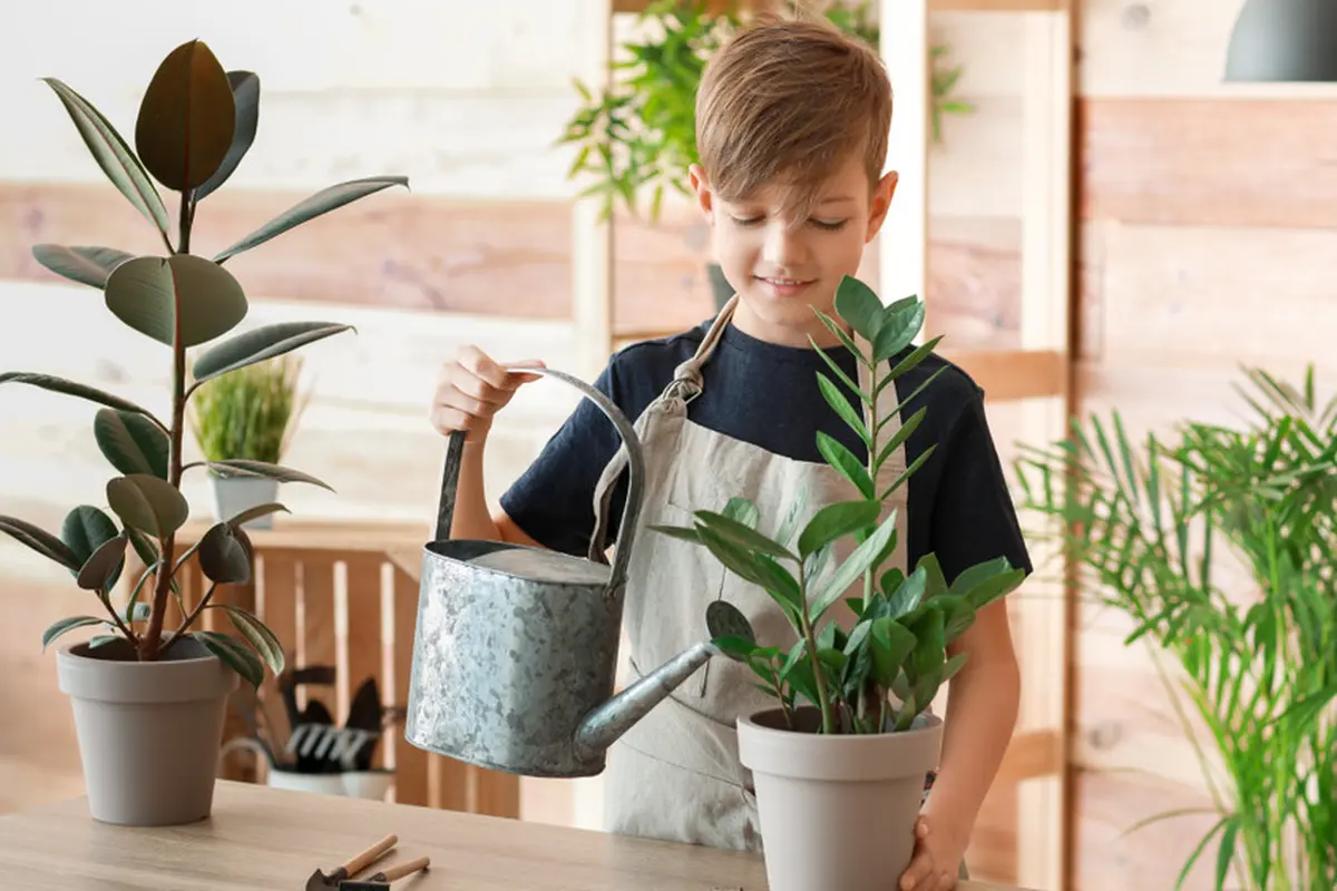 anak berkebun