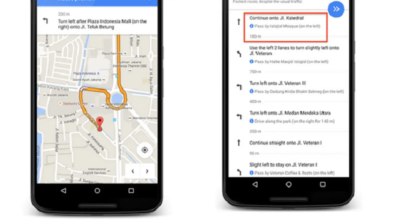 Google Maps Kini Beri Petunjuk Arah Layaknya Orang Indonesia