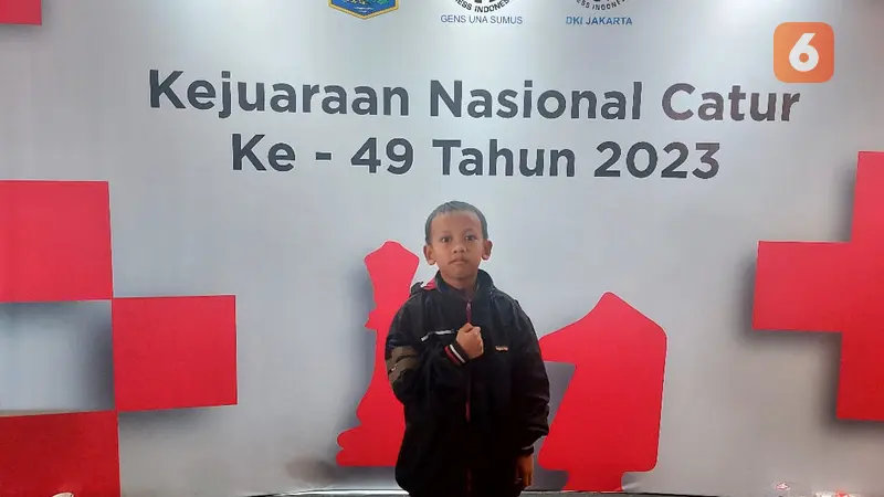 Adi Wibisana Sankara (7), atlet muda catur asal Sulawesi Selatan Liputan6.com/Eka Hakim)