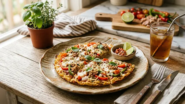 Resep Pizza Mie Tuna Teflon (AI Generated)