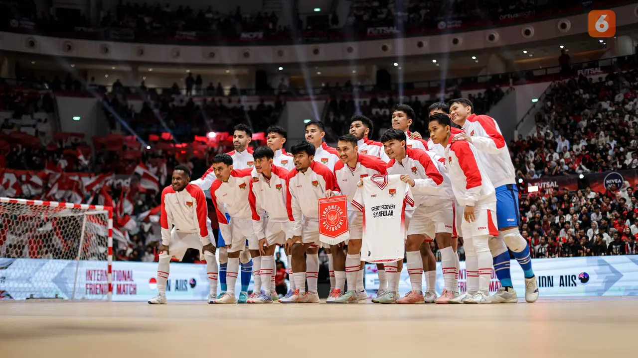 Foto: Timnas Futsal Indonesia Tumbangkan Australia dalam Laga Bersejarah di Indonesia Arena